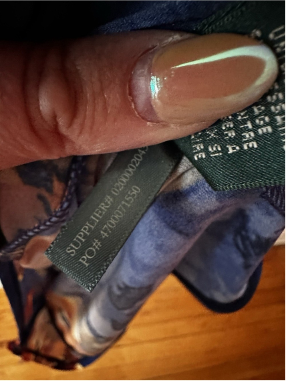 Lauren Ralph Lauren Floral Dress Blue Red Ruched Sheath Cocktail Quiet Luxury - Picture 12 of 12